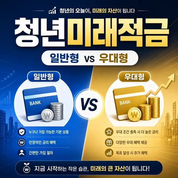 청년미래적금 일반형 우대형 차이