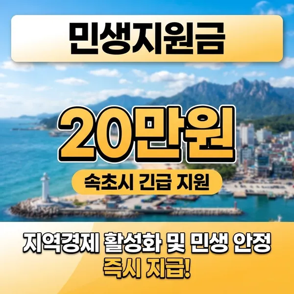 속초시 민생지원금
