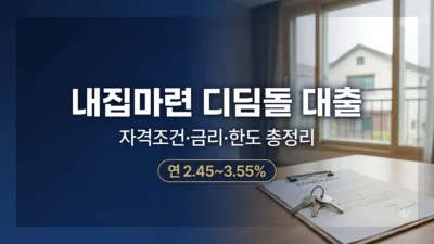 내집마련 디딤돌 대출 자격조건과 금리 정리