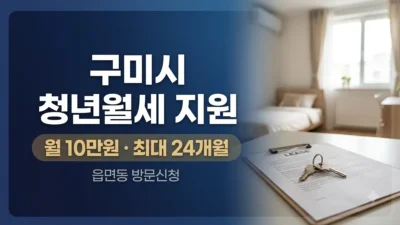 구미시 청년월세 지원 조건과 신청 방법 정리