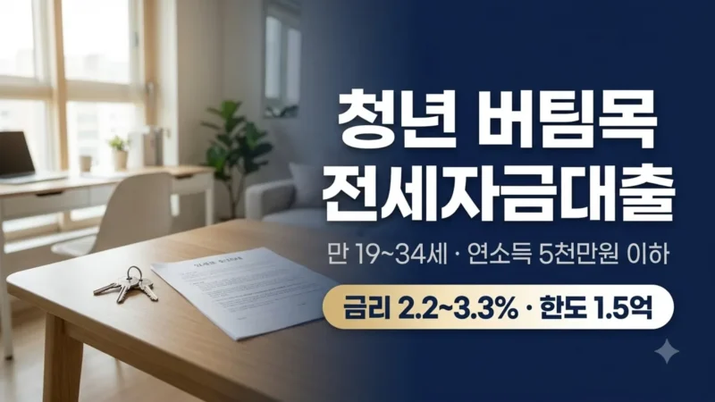 청년 버팀목 전세자금대출 금리와 한도 정리